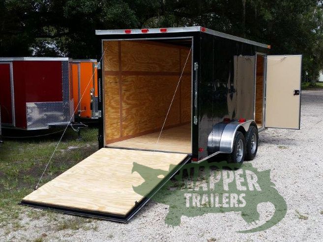 Quality Cargo 6x14 TA Trailer - Black, Ramp, Side Door, Extra Height - Image 8