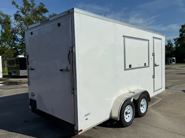 Freedom Trailers  7x16TA2L - Wh, R, RVBL, +12 Height, 1x3x5 Conc Door w GlassScreens - Image 7