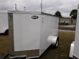 Alternative view of Freedom Trailers 5x10 SA Trailer - White, Barn Door