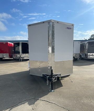 Freedom Trailers 6x10 TA Trailer - White, Ramp, Side Door, Extra Height - Image 11