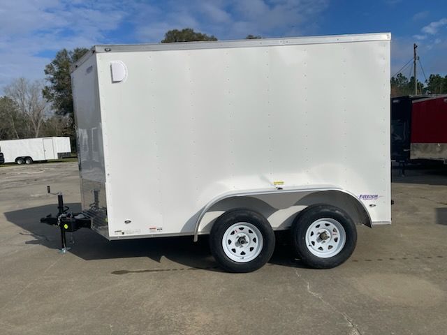Freedom Trailers 6x10 TA Trailer - White, Ramp, Side Door, Extra Height - Image 3