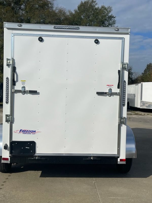 Freedom Trailers 6x10 TA Trailer - White, Ramp, Side Door, Extra Height - Image 6