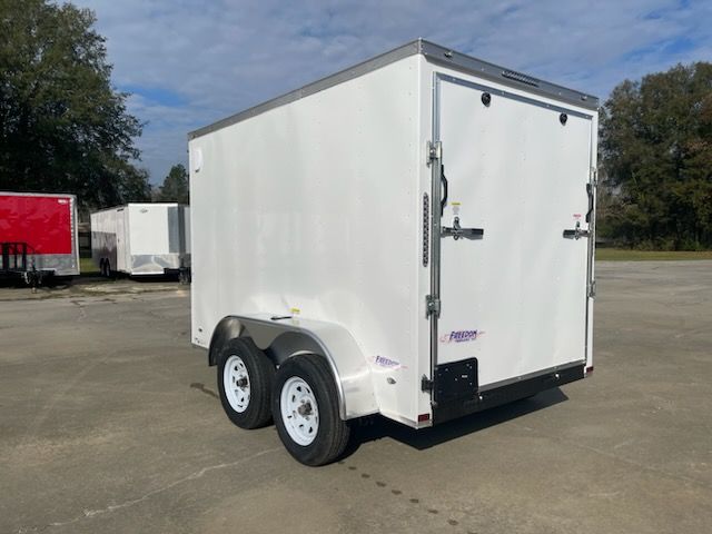 Freedom Trailers 6x10 TA Trailer - White, Ramp, Side Door, Extra Height - Image 4