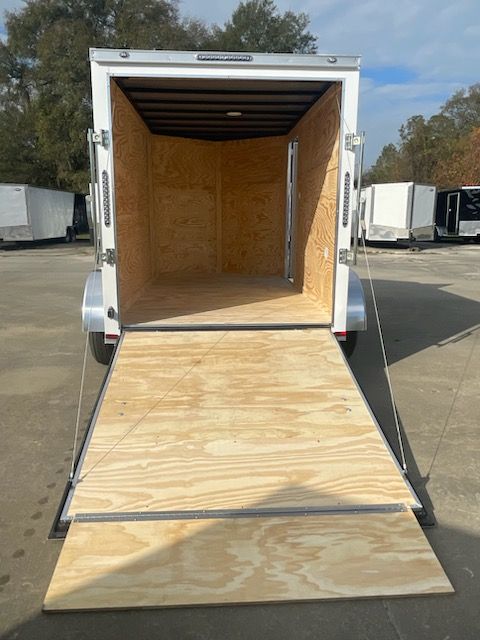 Freedom Trailers 6x10 TA Trailer - White, Ramp, Side Door, Extra Height - Image 5