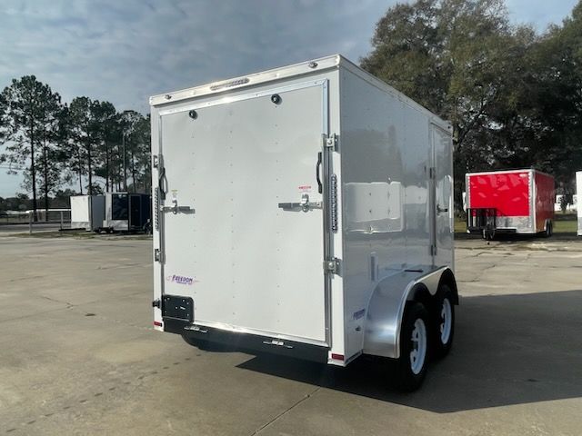Freedom Trailers 6x10 TA Trailer - White, Ramp, Side Door, Extra Height - Image 7