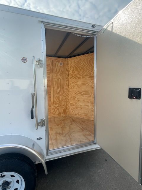 Freedom Trailers 6x10 TA Trailer - White, Ramp, Side Door, Extra Height - Image 8