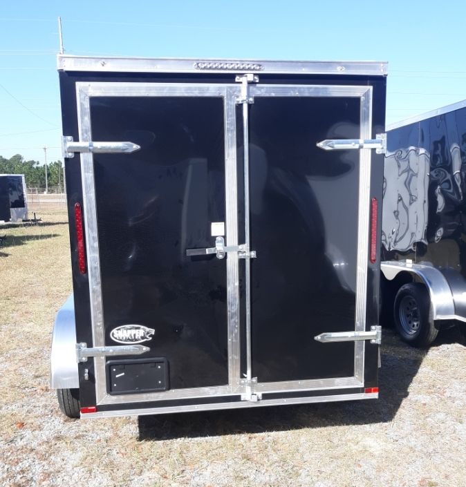 Freedom Trailers 6x12 TA Trailer - Black, Double Barn Doors, Side Door, Extra Height - Image 4