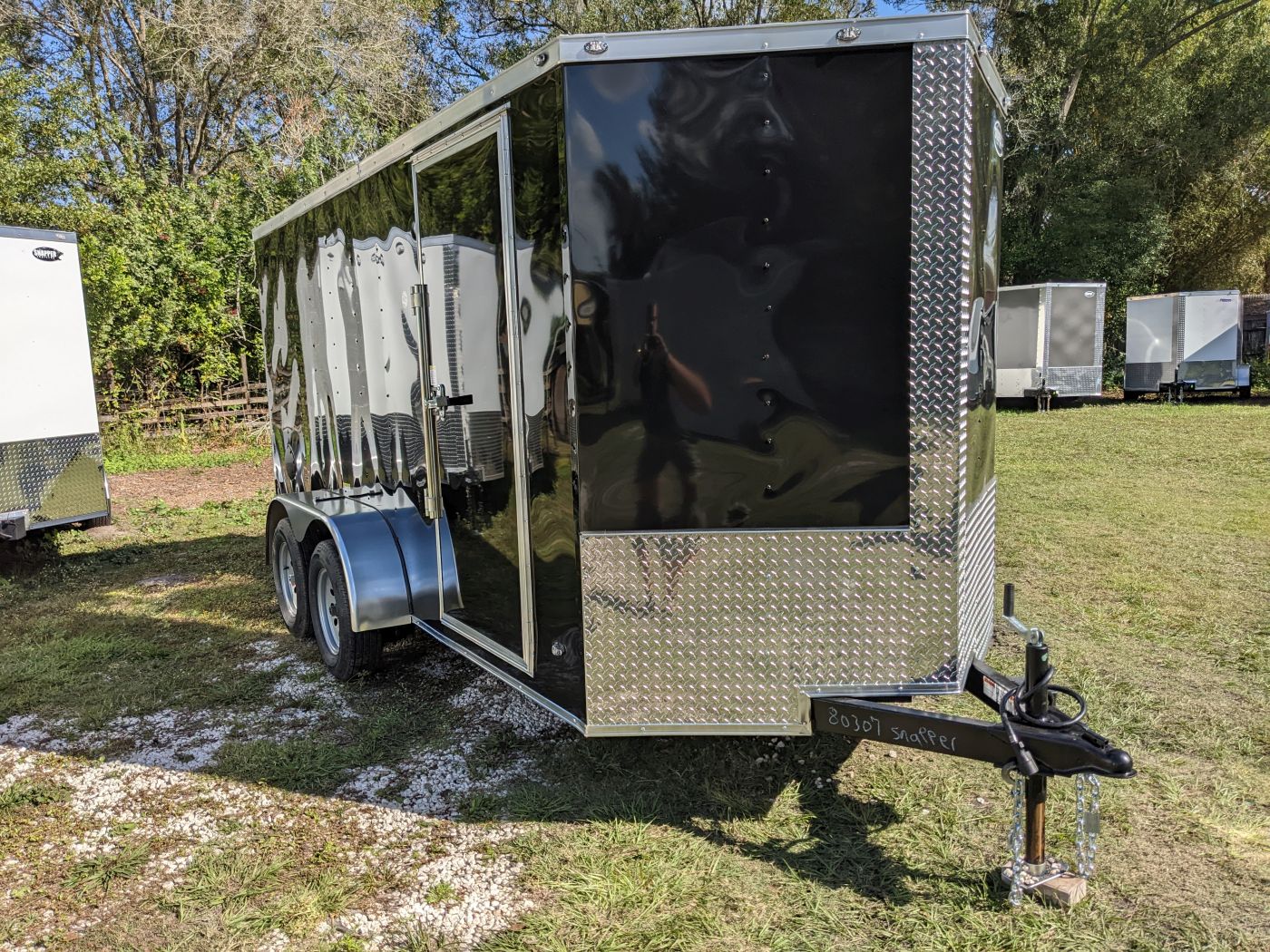 Freedom Trailers 6x14 TA Trailer - Black, Ramp, Side Door, Extra Height - Image 9