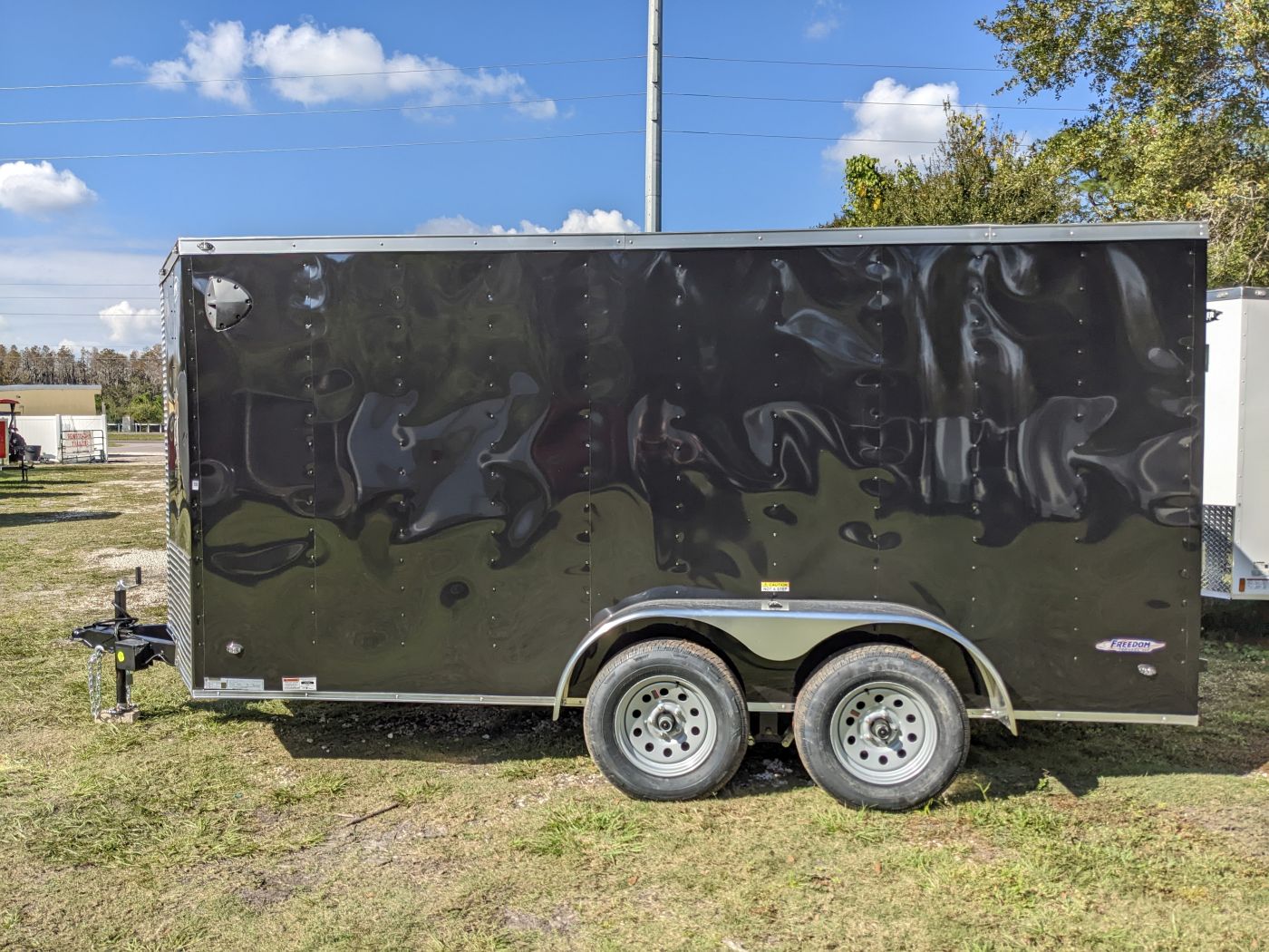 Freedom Trailers 6x14 TA Trailer - Black, Ramp, Side Door, Extra Height - Image 3