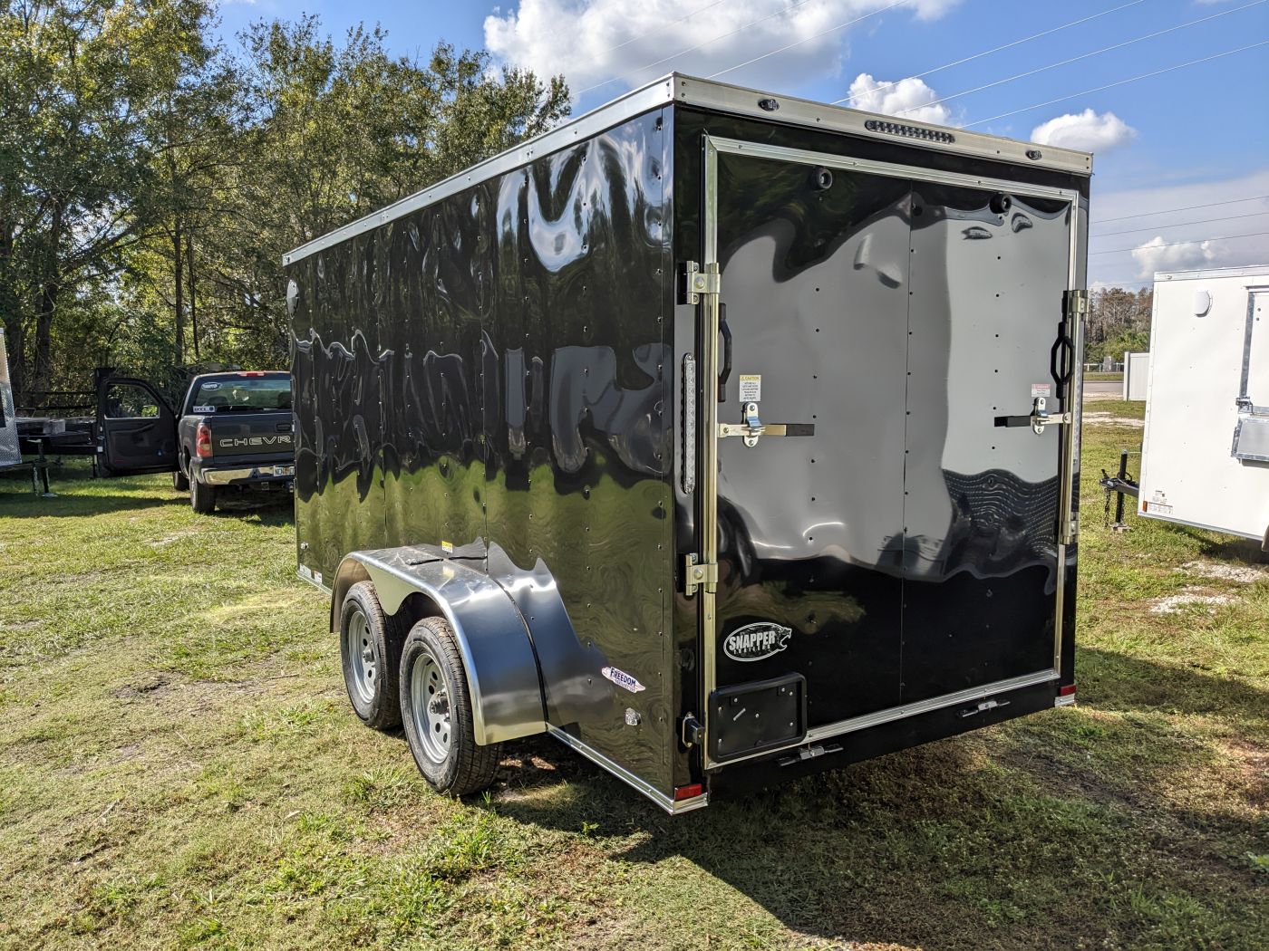 Freedom Trailers 6x14 TA Trailer - Black, Ramp, Side Door, Extra Height - Image 4