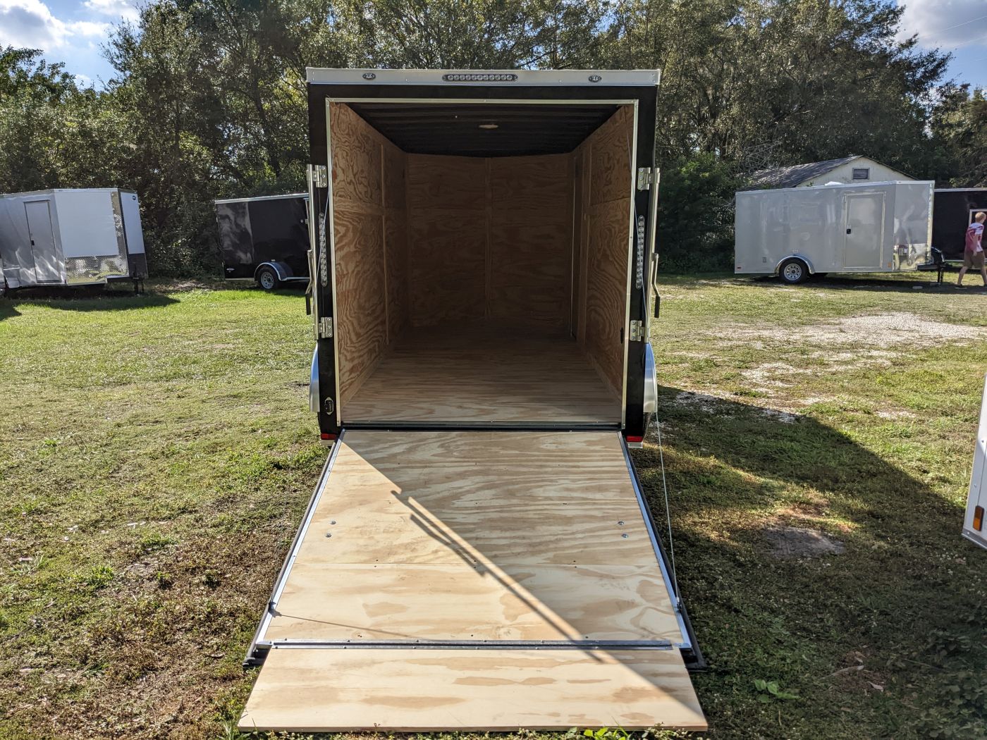 Freedom Trailers 6x14 TA Trailer - Black, Ramp, Side Door, Extra Height - Image 5