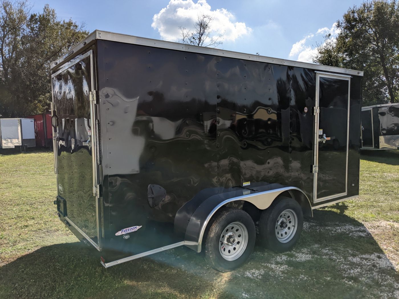 Freedom Trailers 6x14 TA Trailer - Black, Ramp, Side Door, Extra Height - Image 7