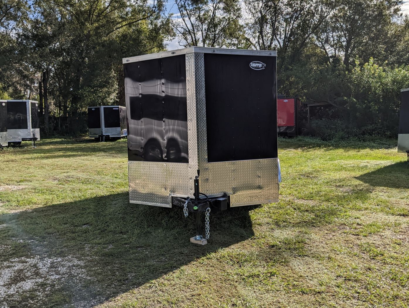 Freedom Trailers 7x12 SA Trailer - Black, Ramp, Side Door, Brakes, Extra Height - Image 10