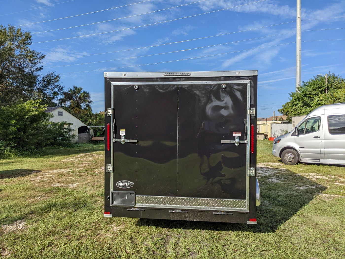 Freedom Trailers 7x12 SA Trailer - Black, Ramp, Side Door, Brakes, Extra Height - Image 6