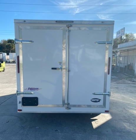 Freedom Trailers 7x14 TA Trailer - White, Double Doors, Side Door, Extra Height - Image 6