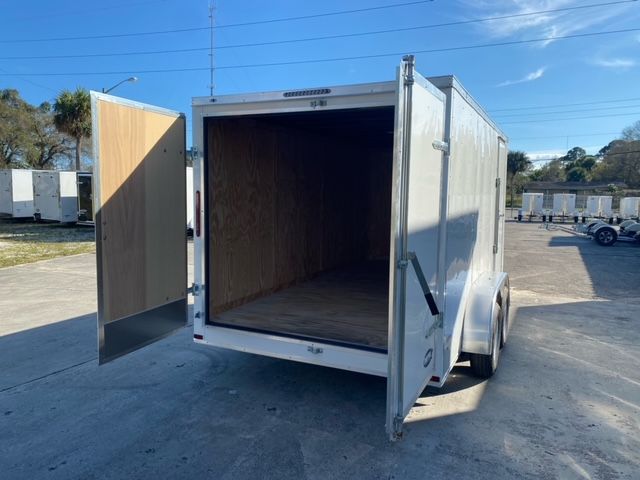 Freedom Trailers 7x14 TA Trailer - White, Double Doors, Side Door, Extra Height - Image 7