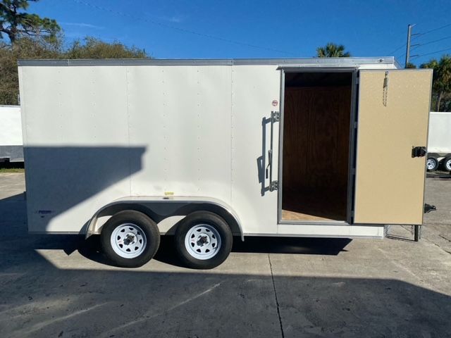 Freedom Trailers 7x14 TA Trailer - White, Double Doors, Side Door, Extra Height - Image 8