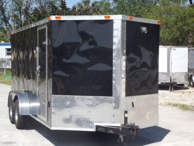 Freedom Trailers 7x16 TA Trailer - Black, Ramp, Side Door, Extra Height - Image 12