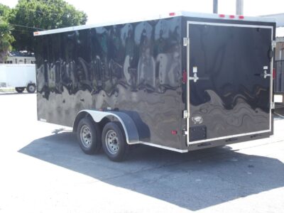 Freedom Trailers 7x16 TA Trailer - Black, Ramp, Side Door, Extra Height - Image 5