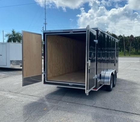 Freedom Trailers 7x16 TA Trailer - Black, Ramp, Side Door, Extra Height - Image 7