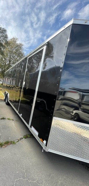 Diamond Cargo 8.5x24 TA Trailer - Black, Ramp, Side Door, D-Rings - Image 5