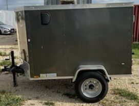 Alternative view of Diamond Cargo 4x6 SA Trailer - Charcoal grey, Rear Single Door