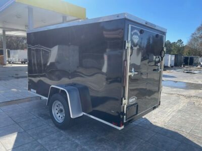 Diamond Cargo 5x10 SA Trailer - Black, Ramp, Side Door - Image 4