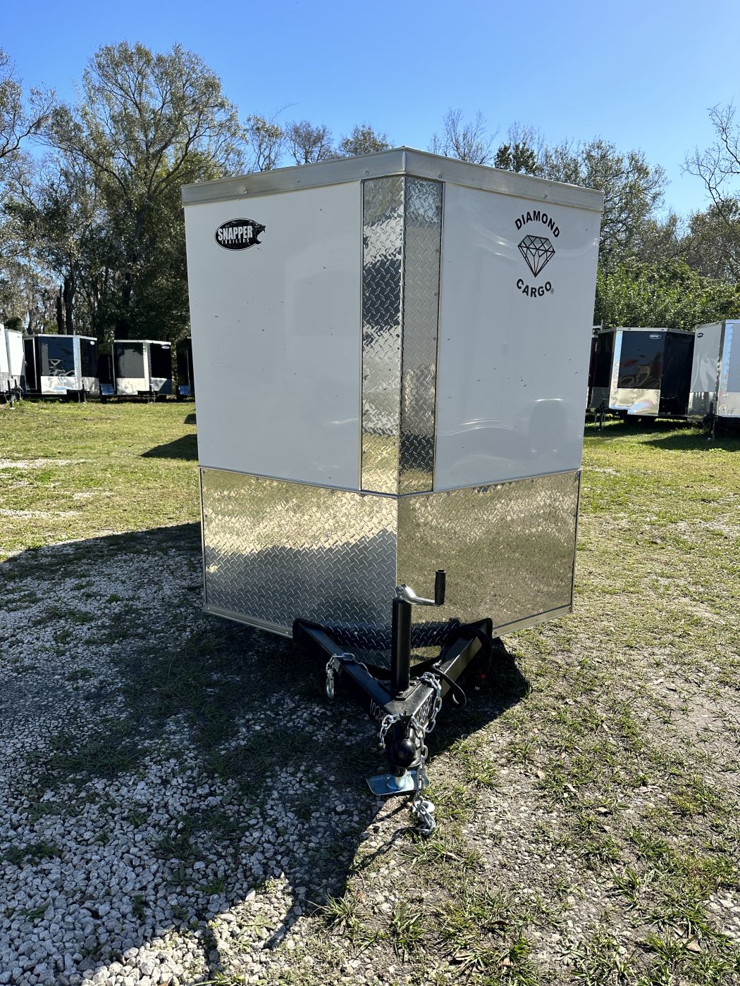 Diamond Cargo 5x12 SA Trailer - White, Ramp, Side Door - Image 11