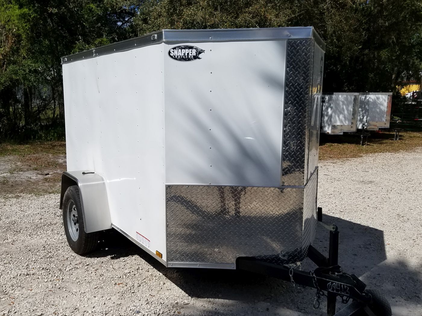 Diamond Cargo 5x8 SA Trailer - White, Ramp, Insulated