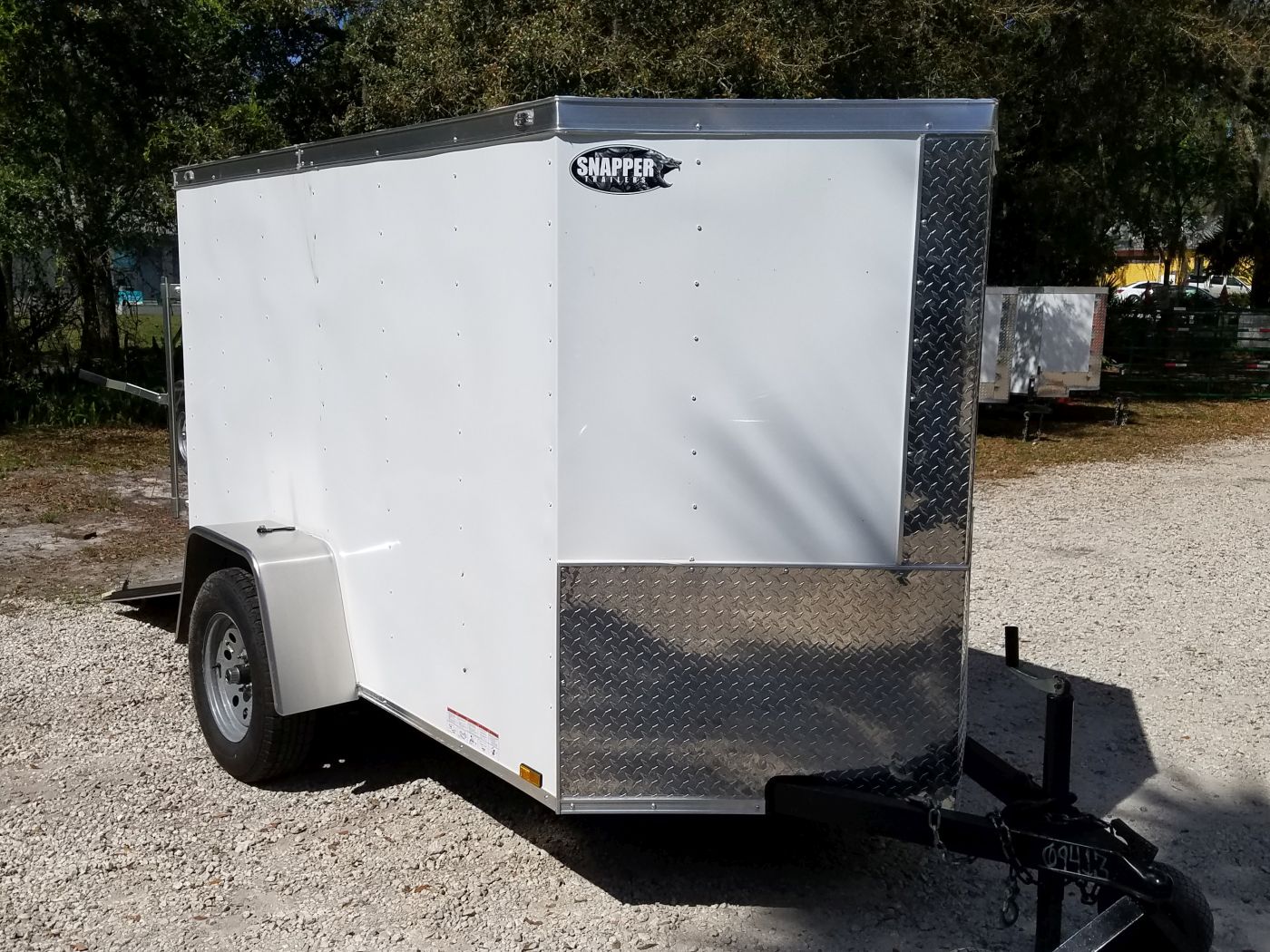 Diamond Cargo 5x8 SA Trailer - White, Ramp, Insulated - Image 4