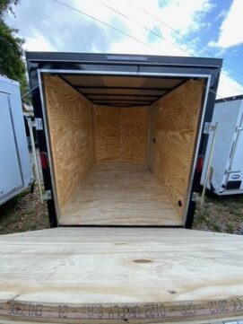 Alternative view of Diamond Cargo 6x10 SA Trailer - Black, Ramp, Side Door, Extra Height
