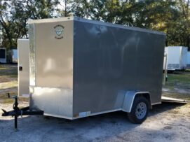 Alternative view of Diamond Cargo 6x10 SA Trailer - Pewter, Ramp, Side Door, Extra Height, Insulated