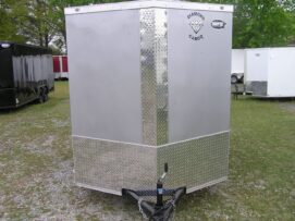 Alternative view of Diamond Cargo 6x10 SA Trailer - Silver Frost, Ramp, Side Door, Extra Height