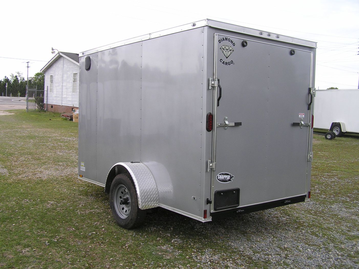 Diamond Cargo 6x10 SA Trailer - Silver, Ramp, Side Door, Extra Height - Image 9
