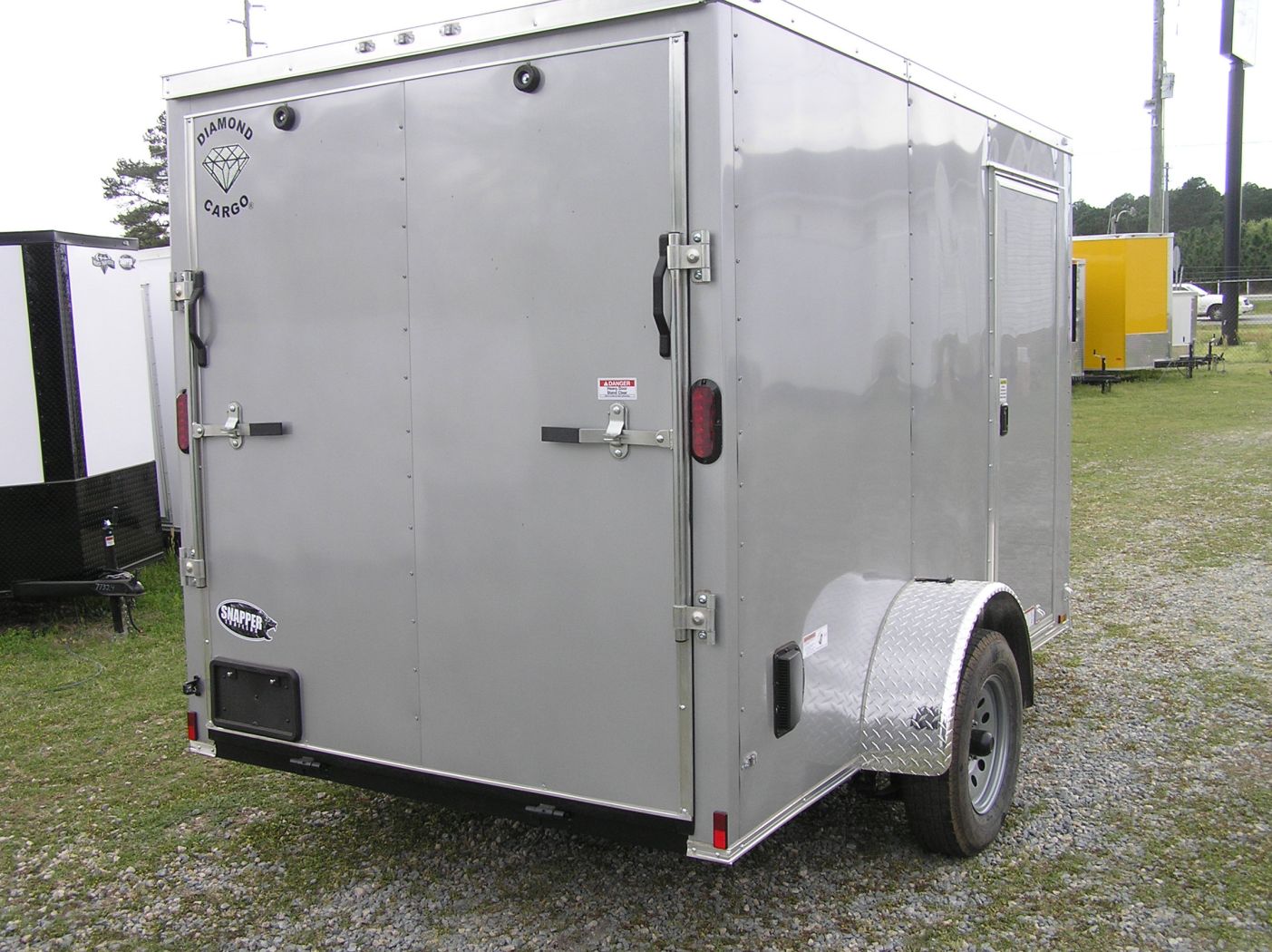 Diamond Cargo 6x10 SA Trailer - Silver, Ramp, Side Door, Extra Height - Image 5