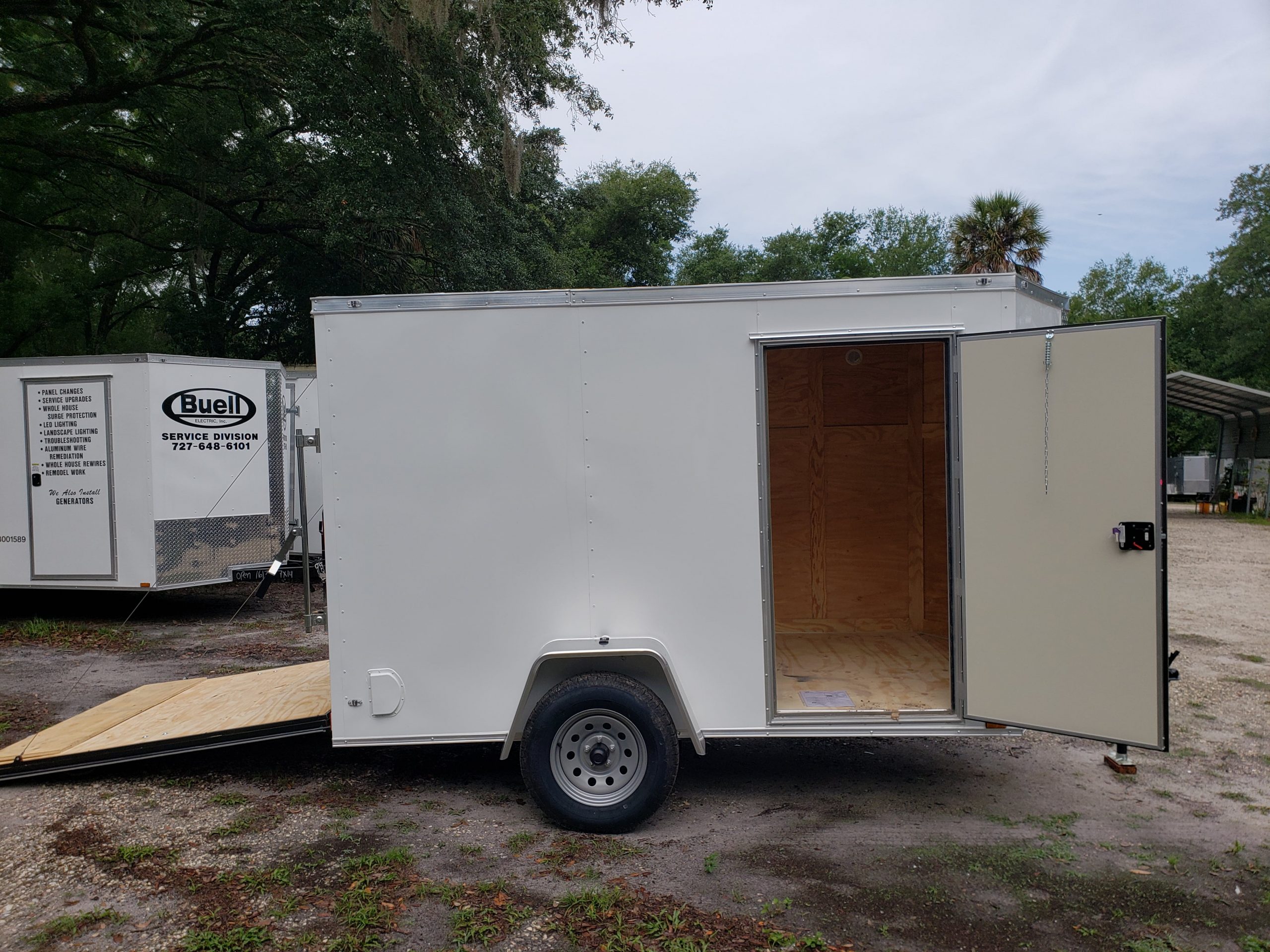 Diamond Cargo 6x10 SA Trailer - White, Ramp, Side Door, Extra Height, Insulated - Image 9