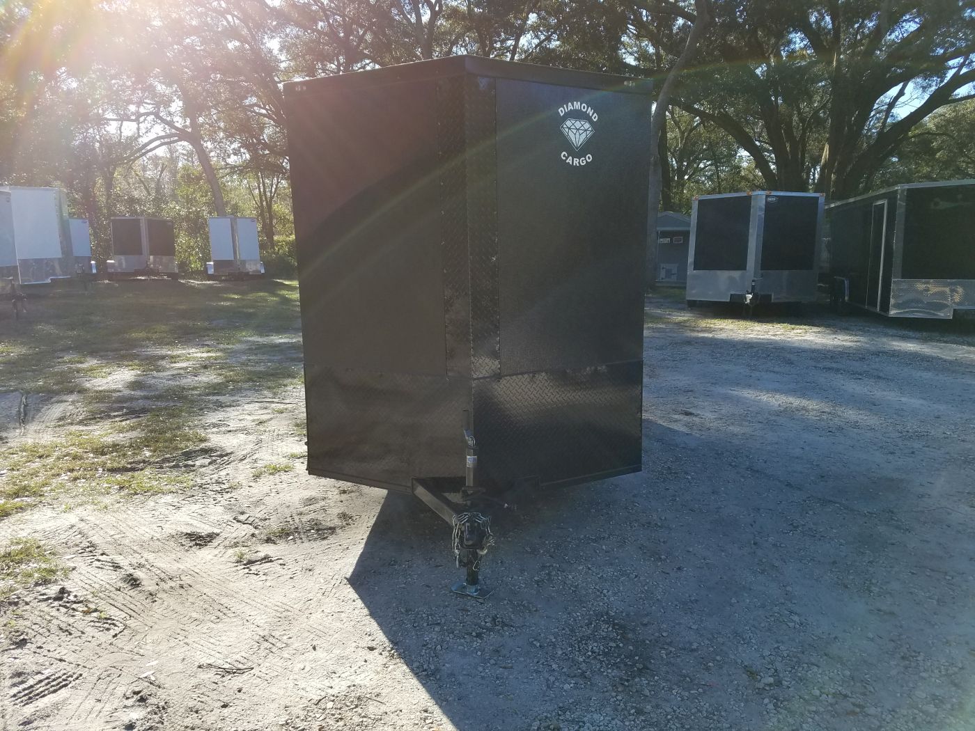 Diamond Cargo 6x12 SA Trailer - Black, Ramp, Side Door, Blackout, Embossed - Image 17