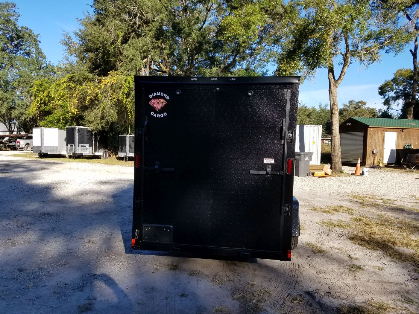 Diamond Cargo 6x12 SA Trailer - Black, Ramp, Side Door, Blackout, Embossed - Image 9