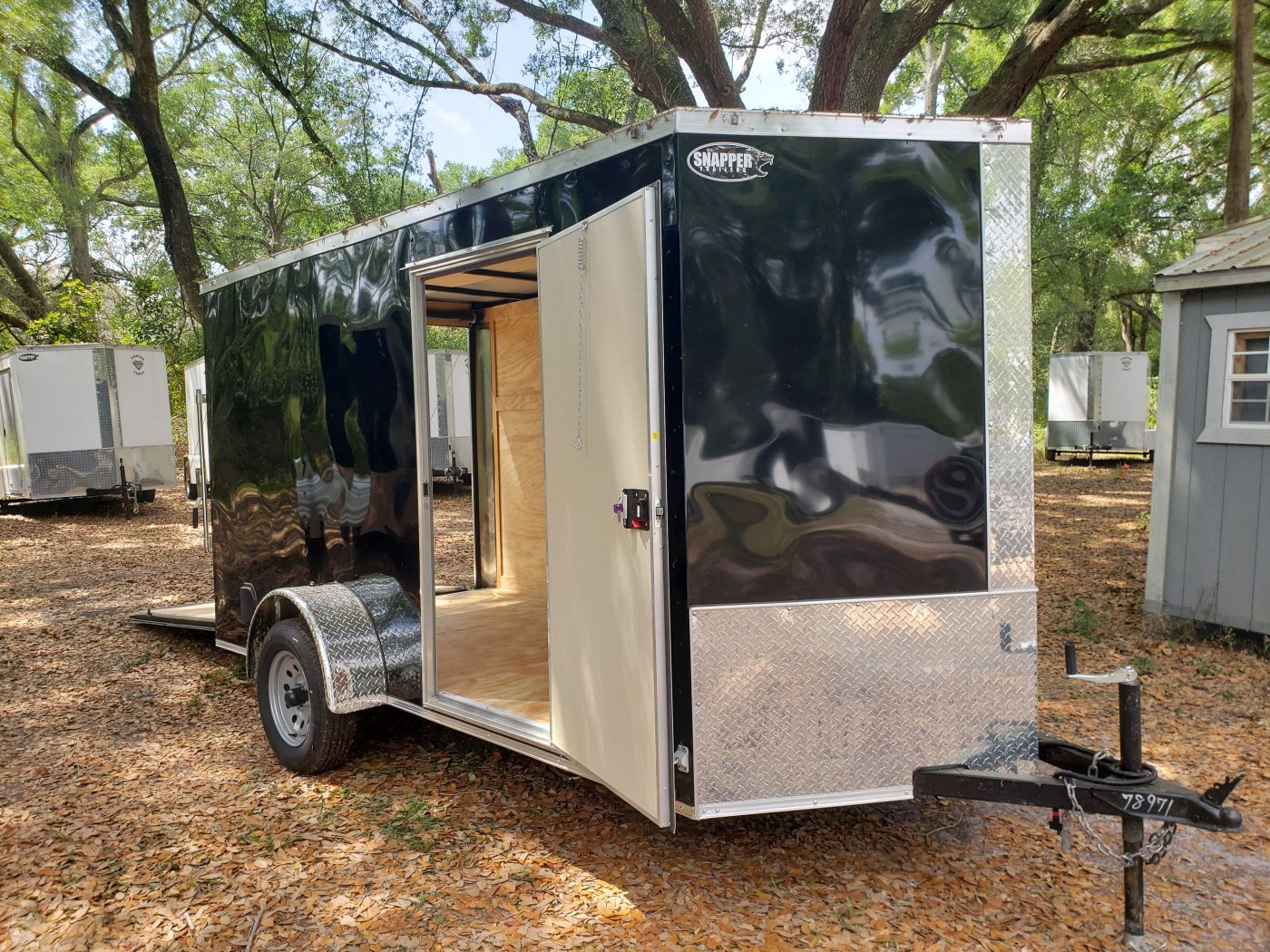 Diamond Cargo 6x12 SA Trailer - Black, Ramp, Side Door, Extra Height, Blackout - Image 13