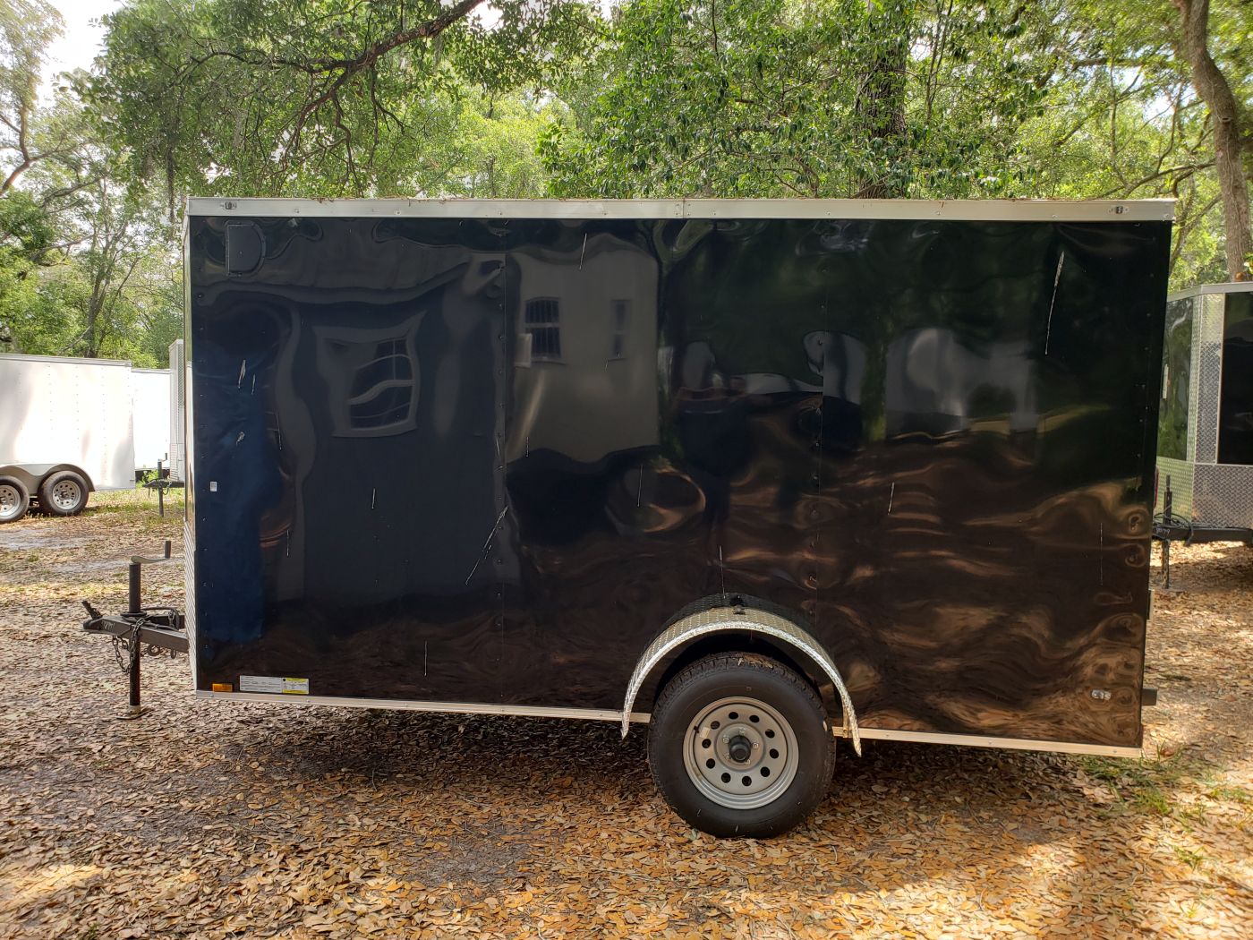 Diamond Cargo 6x12 SA Trailer - Blk, Ramp, Side Door, Extra Height - Image 11