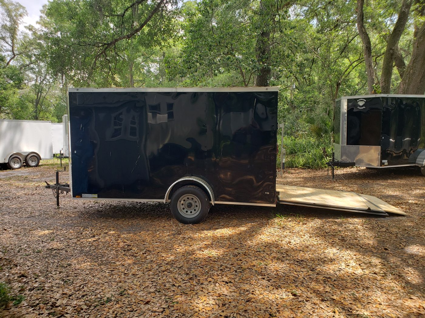 Diamond Cargo 6x12 SA Trailer - Blk, Ramp, Side Door, Extra Height - Image 10