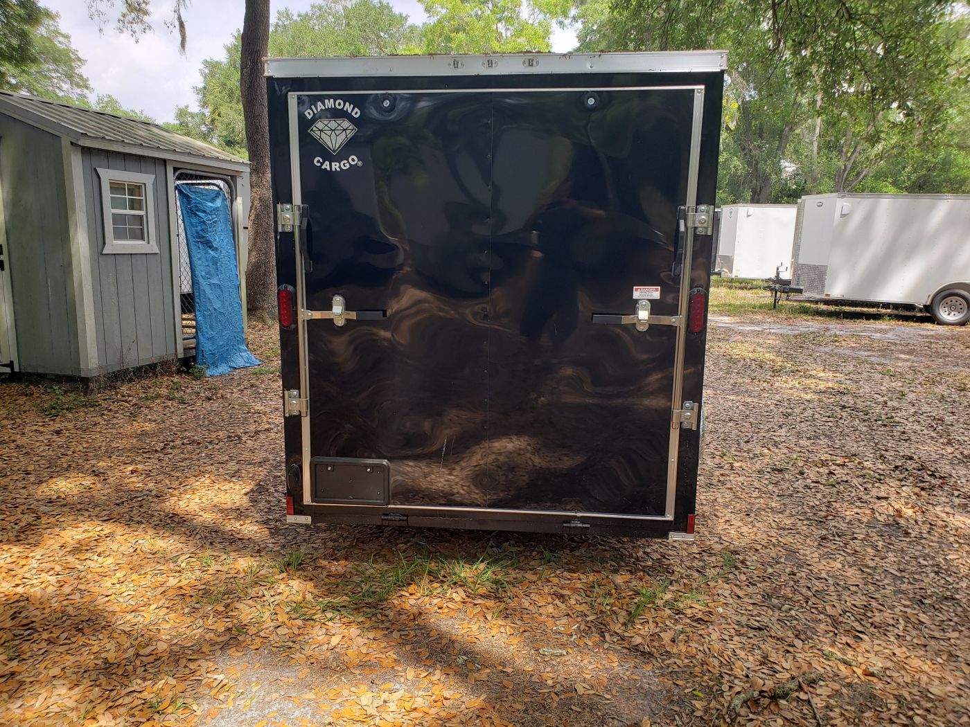 Diamond Cargo 6x12 SA Trailer - Blk, Ramp, Side Door, Extra Height - Image 9