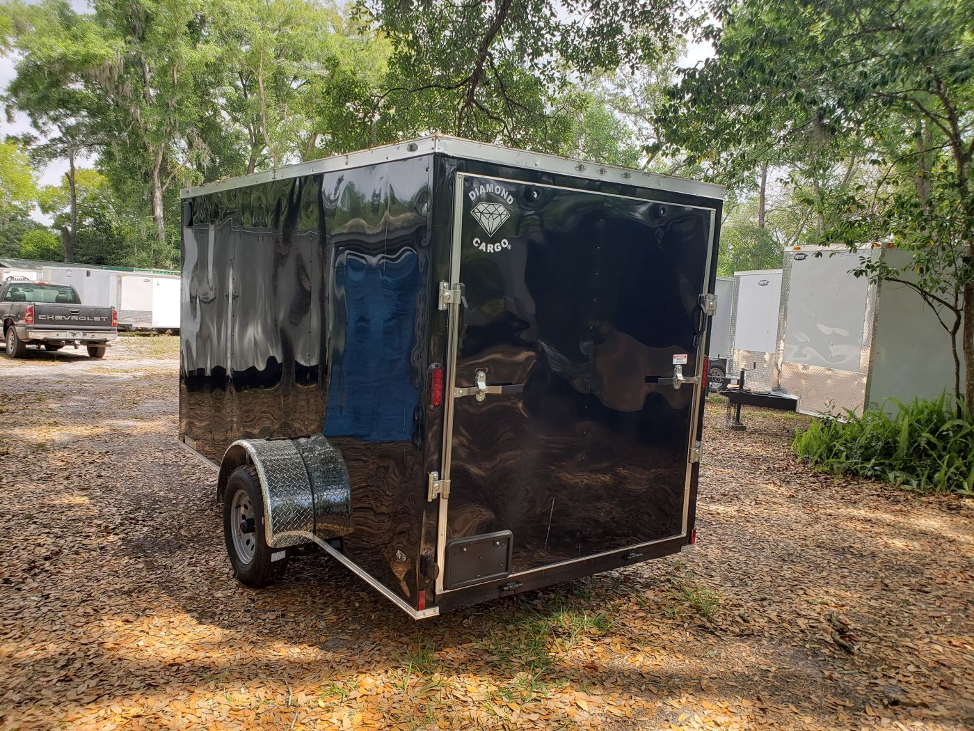 Diamond Cargo 6x12 SA Trailer - Blk, Ramp, Side Door, Extra Height - Image 8