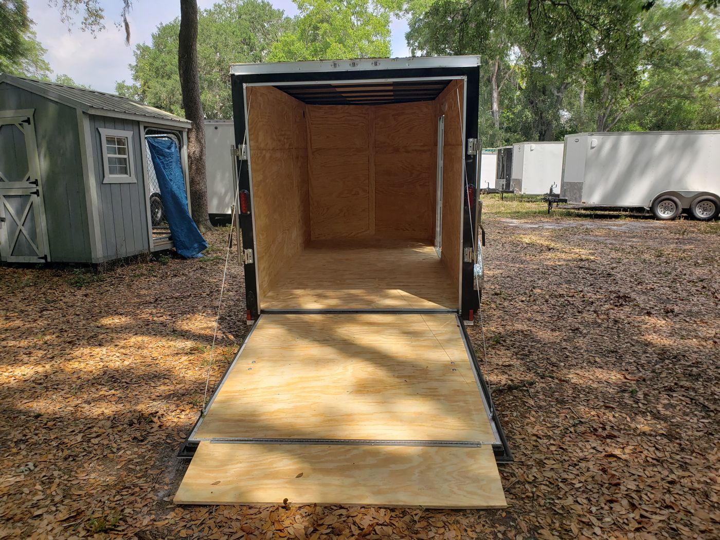 Diamond Cargo 6x12 SA Trailer - Blk, Ramp, Side Door, Extra Height - Image 6