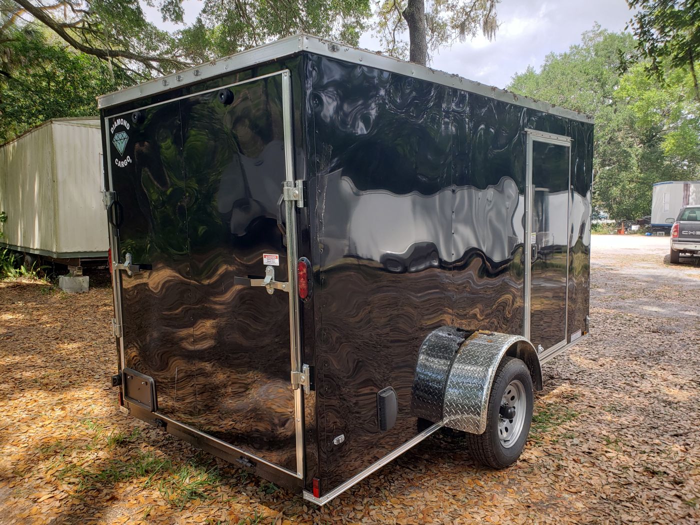 Diamond Cargo 6x12 SA Trailer - Black, Ramp, Side Door, Extra Height, Blackout - Image 6
