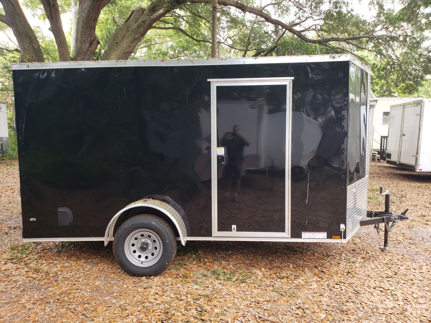 Diamond Cargo 6x12 SA Trailer - Blk, Ramp, Side Door, Extra Height - Image 3