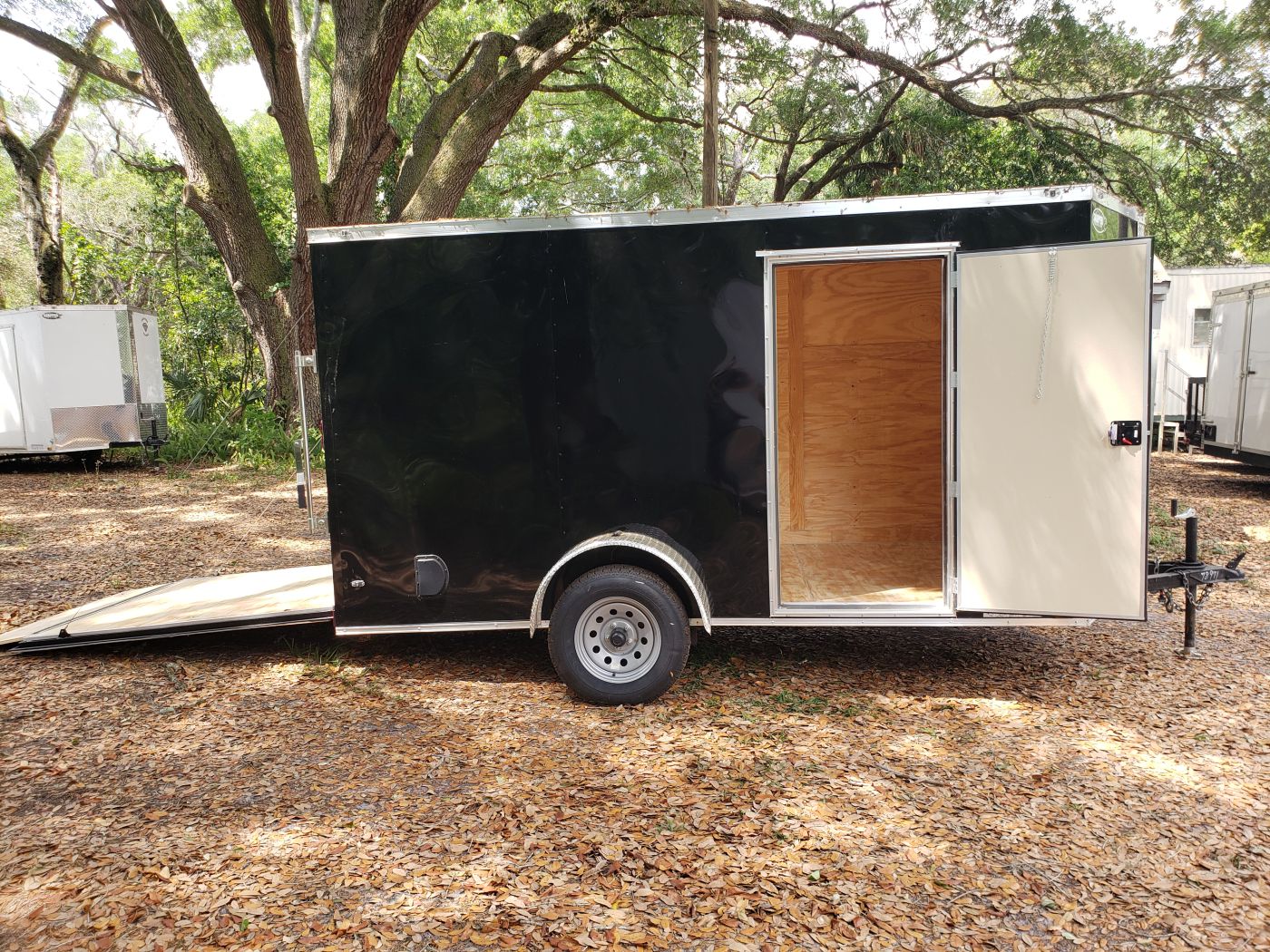 Diamond Cargo 6x12 SA Trailer - Blk, Ramp, Side Door, Extra Height - Image 2