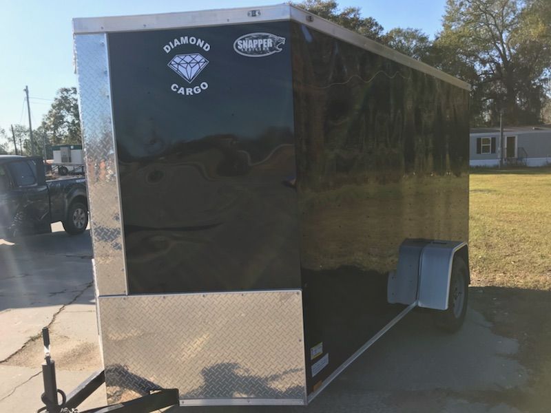 Diamond Cargo 6x12 SA Trailer - Black, Ramp, Side Door, Extra Height - Image 3