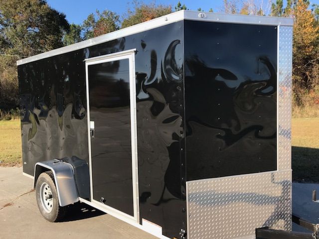 Diamond Cargo 6x12 SA Trailer - Black, Ramp, Side Door, Extra Height - Image 15