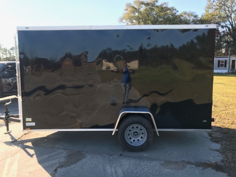 Diamond Cargo 6x12 SA Trailer - Black, Ramp, Side Door, Extra Height - Image 5